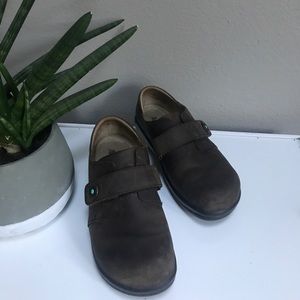 Alegria Joleen brown leather womens clog shoes 39